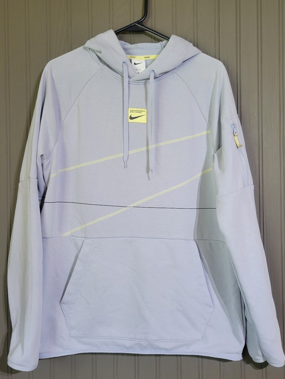 Nike Dri-Fit Long Sleeve Hooded Sweatshirt Pullover Whisper Blue Men's Medium